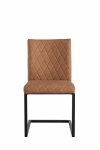 The Chair Collection Diamond Stitch Dining Chair Tan PU (Pair)