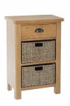 Ranby Oak Dining & Occasional 1 Drawer 2 Basket Unit