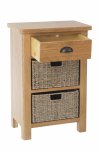 Ranby Oak Dining & Occasional 1 Drawer 2 Basket Unit