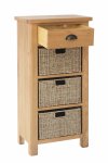 Ranby Oak Dining & Occasional 1 Drawer 3 Basket Unit