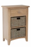 Garton Oak Dining & Occasional 1 Drawer 2 Basket Unit