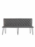 The Chair Collection Bench 180cm Grey PU