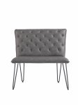 The Chair Collection Bench 90cm Grey PU