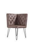 The Chair Collection Corner Bench Brown PU