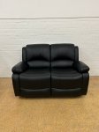 Barcelona Reclining 3 + 2 Sofa Set - Black Leather