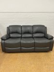 Barcelona Reclining 3 + 2 Sofa Set - Grey Leather