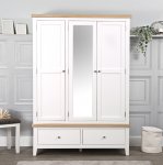 Eton 3 Door Wardrobe - White