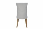 The Chair Collection Curved Button Back Chair - Natural (Pair)