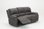 Barcelona Reclining 3 +1 + 1 Sofa Set- Grey Fabric