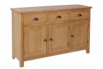 Ranby Oak Dining & Occasional 3 Drawer 3 Door Sideboard