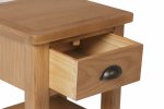 Ranby Oak Dining & Occasional 1 Drawer Lamp Table