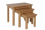 Ranby Oak Dining & Occasional Nest Of 3 Tables