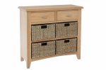 Garton Oak Dining & Occasional 2 Drawer 4 Basket Unit