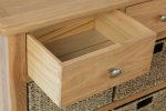 Garton Oak Dining & Occasional 3 Drawer 6 Basket Unit