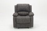 Barcelona Reclining 3 +1 + 1 Sofa Set- Grey Fabric