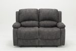 Barcelona Reclining 3 + 2 Sofa Set - Grey Fabric