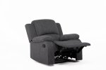 Boston Reclining Armchair - Black