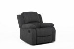 Boston Reclining Armchair - Black