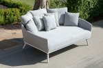 Maze - Outdoor Fabric Ark Daybed - Lead Chine