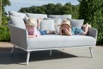 Maze - Outdoor Fabric Ark Daybed - Lead Chine