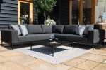 Maze Outdoor - Eve Corner Sofa Group - Charcoal