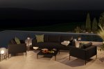 Maze Outdoor - Eve 3 Seat Sofa Set- Charcoal