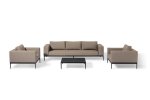 Maze Outdoor - Eve 3 Seat Sofa Set- Taupe