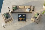 Maze Outdoor - Eve 3 Seat Sofa Set- Taupe