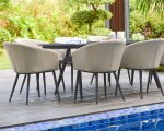 Maze - Outdoor Ambition 8 Seat Oval Dining Set - Oatmeal