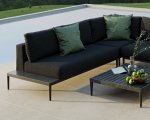 Maze Outdoor - Eve Corner Sofa Group - Charcoal