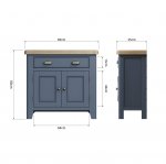 Haxby Painted Dining & Occasional Small Sideboard - Blue