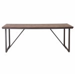 Baxter 2m Dining Table -Teak & Iron