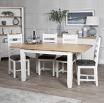 Eton 1.2m Extending Table - White