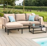 Maze - Outdoor Pulse Chaise Sofa Set - Taupe