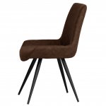 The Chair Collection Honeycombe Stitch Dining Chair - Brown (Pair)