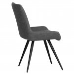 The Chair Collection Honeycombe Stitch Dining Chair - Grey (Pair)