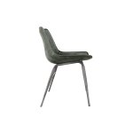 The Chair Collection Leather & Iron Chair - Light Grey (Pair)