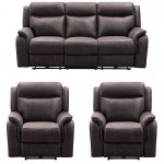 HP Collection - Tyler Reclining 3+1+1 Sofa Set - Grey