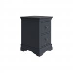 Swanley Midnight Grey Bedroom Bedside Cabinet