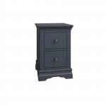 Swanley Midnight Grey Bedroom Bedside Cabinet