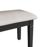 Swanley Midnight Grey Bedroom Stool