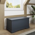 Swanley Midnight Grey Bedroom Blanket Box