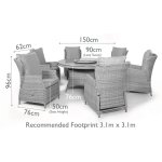 Maze Cotswold 6 Seat Dining Set