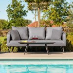 Maze - Outdoor Ambition 3 Seat Sofa Set - Flanelle