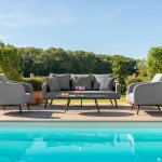 Maze - Outdoor Ambition 3 Seat Sofa Set - Flanelle