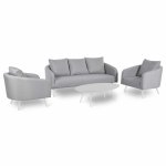 Maze - Outdoor Ambition 3 Seat Sofa Set - Lead Chine