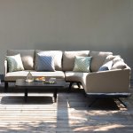 Maze - Outdoor Cove Corner Sofa Group - Taupe