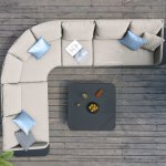 Maze - Outdoor Cove Corner Sofa Group - Taupe