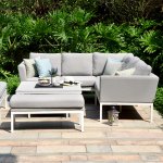 Maze - Outdoor Pulse Square Corner Dining Set With Rising Table -  Lead Chine