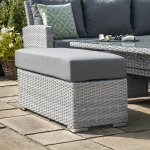 Maze Ascot Deluxe Corner Dining Set - With Rising Table, Ice Bucket & Weatherproof Cushions